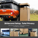 San Hima Camping Shower Tent Brown &Gas Hot Water Heater Black &Shower Tent Base