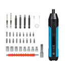 Traderight 37 Pcs Cordless Screwdriver SetRechargeable 1500mAh Battery 300RPM