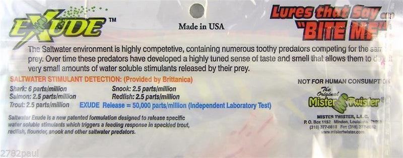 8 Pack of Exude 2 Inch Cajun Crab Scented Soft Plastic Lures - Mangrove Red