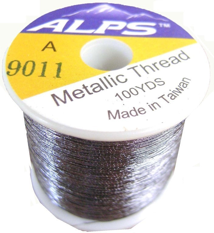 Thread Master Rod Wrapping Thread Alps 100yds of Metallic Grey Rod Wrapping Thread-Size A (0.15mm) Thread