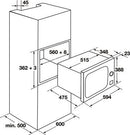 Hafele Built in Microwave, 25L, with Grill & Convection