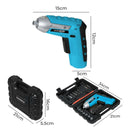 Traderight 47Pcs Cordless Screwdriver Set 1300mAh Rechargeable 3.0N.m Torque