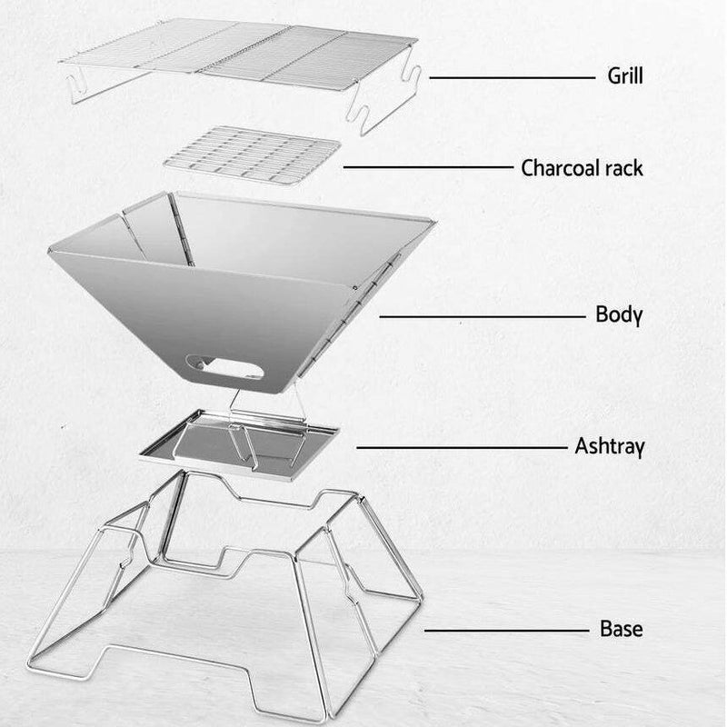 Stainless Steel BBQ Firepit