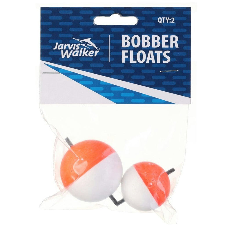 2 Pack of Jarvis Walker Foam Bobber Fishing Floats - 2 Different Sizes