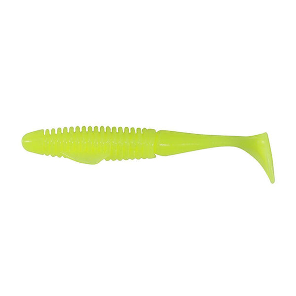 5 Pack of 5in Duo Realis BooStar Wake Soft Plastic Swimbaits - Solid Yellow UV
