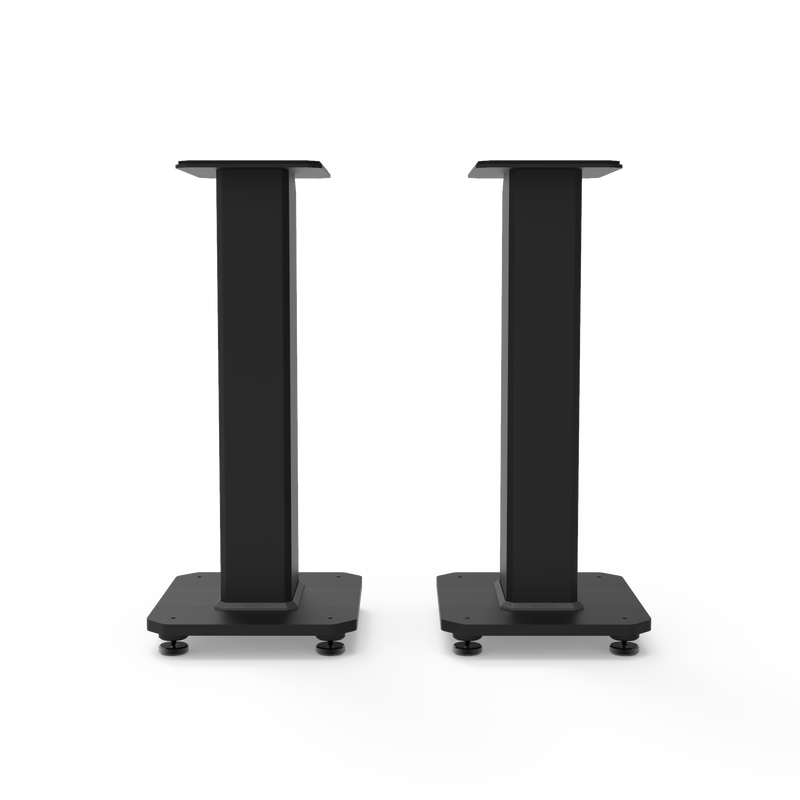 Kanto SX22 22" Tall Fillable Speaker Stands with Isolation Feet - Pair, Black