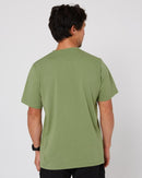 Follow Stitched Tee Olive