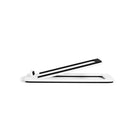 Kanto S2W Angled Desktop Speaker Stands for Small Speakers - Pair, White