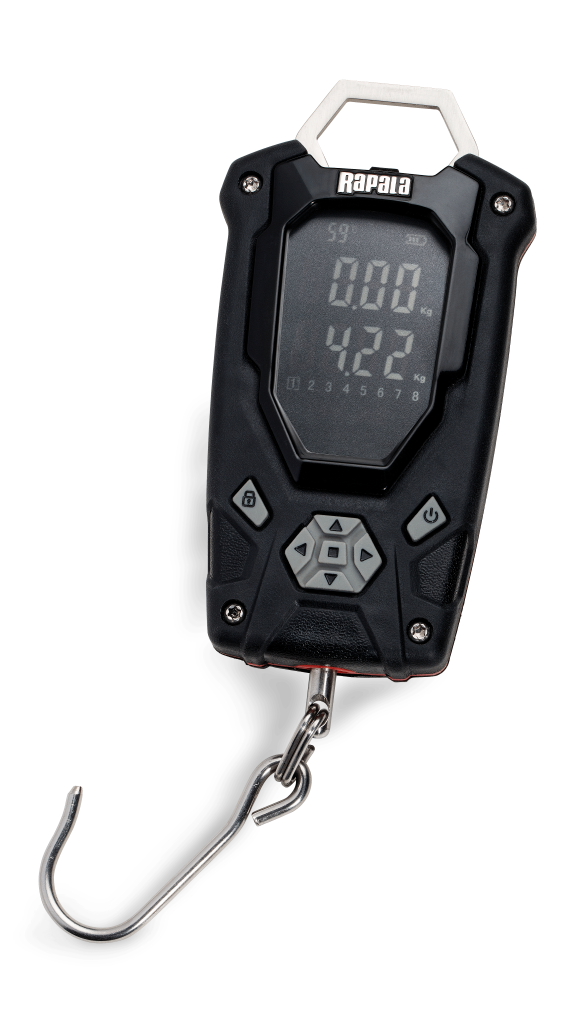 Rapala RCD 25kg Digital Fishing Scales with  8 Weight Storage Function