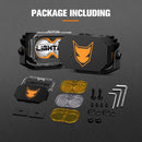 LIGHTFOX Pair 3inch Cygnus-2 Osram LED Pod Lights 1Lux@348m 4,052LM