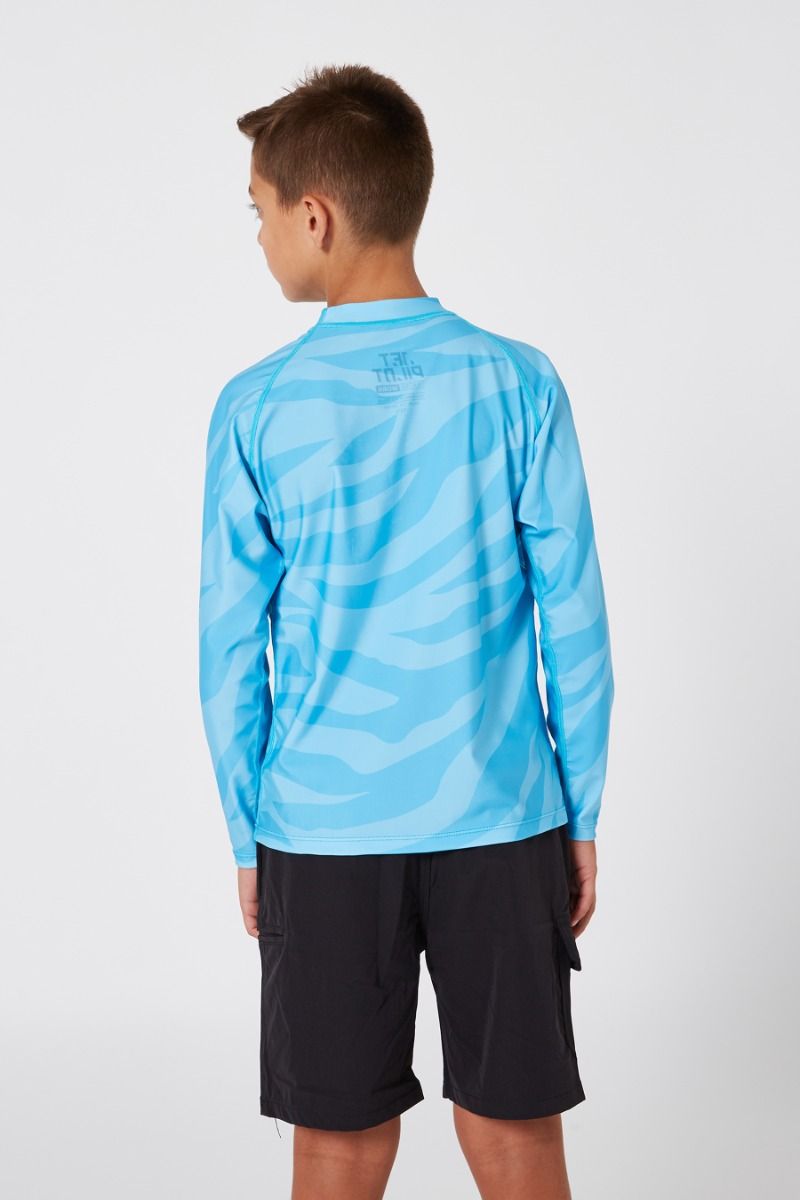 Jet Pilot Rashie Youth Ls Hydro Blue