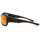 North Beach Galjeon Matte Black/Red Mirror Polarised Men's Sunglasses