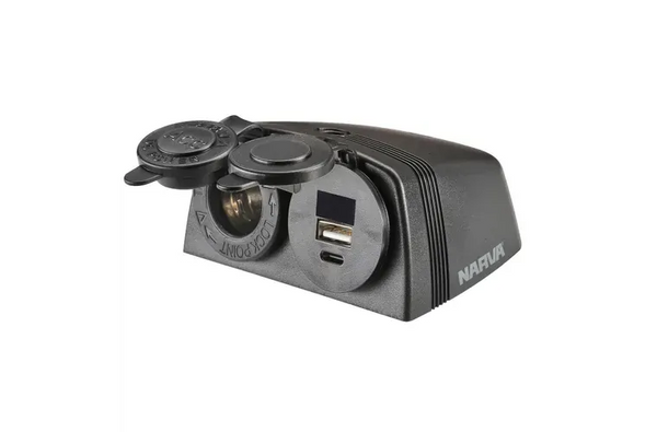 Narva Heavy Duty ACC/USB/ USB-C 81173BL