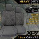 Nissan Navara NP300 Series 3 & 4 Heavy Duty XP7 Canvas 2x Front Seat Covers (Available)