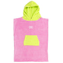 Ocean & Earth Pink/Green Toddlers Cotton Hooded Beach Poncho Towel
