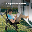 San Hima Folding Camping Chair Portable Outdoor Thick Padding Recliner