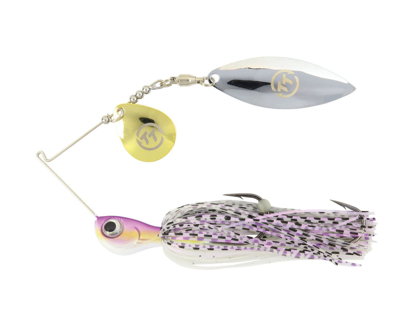 TT Lures 5/8oz Vortex+ Spinnerbait Fishing Lure - PURPLE GLIMMER