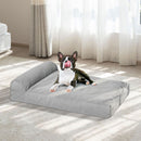 Pawz Pet Bed Memory Foam Orthopedic Dog Beds Waterproof Inner Washable Grey M