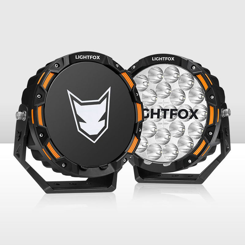 Iconic Series Pair 9inch Osram LED Driving Light 1Lux @1,442m 18,672Lumens