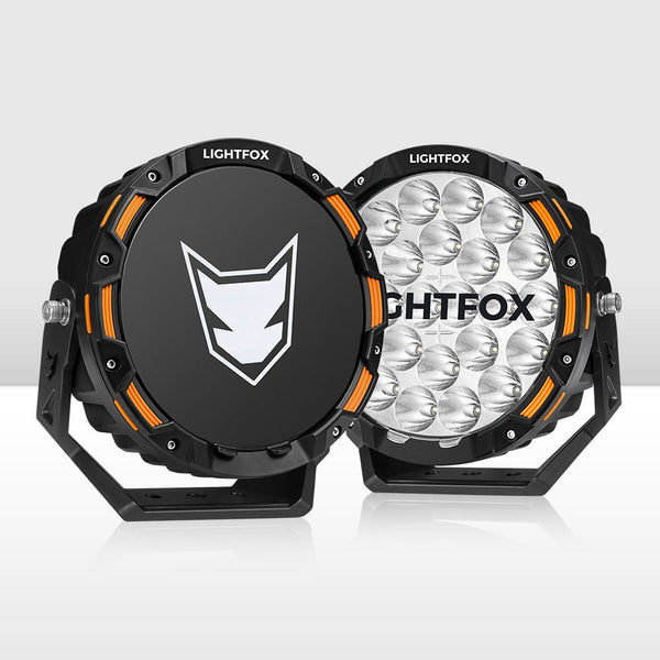 Iconic Series Pair 9inch Osram LED Driving Light 1Lux @1,442m 18,672Lumens