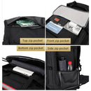 Tactical Backpack with Reflective Strips Black