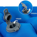 Double Air Mattress Inflatable Sleeping Pad Blue
