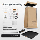 San Hima Camping Shower Tent Brown &Gas Hot Water Heater White &Shower Tent Base
