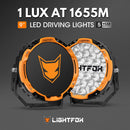 Lightfox Starrix 9inch Osram LED Driving Light 1Lux@1,655M IP68 22,912 lumen