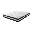 Dreamz Double Cooling Mattress Pocket Spring Euro Top Bed Foam 5 Zone 25cm