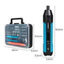 Traderight 37 Pcs Cordless Screwdriver SetRechargeable 1500mAh Battery 300RPM