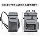 30L Camping Insulated Backpack Hot Cold Storage Gray