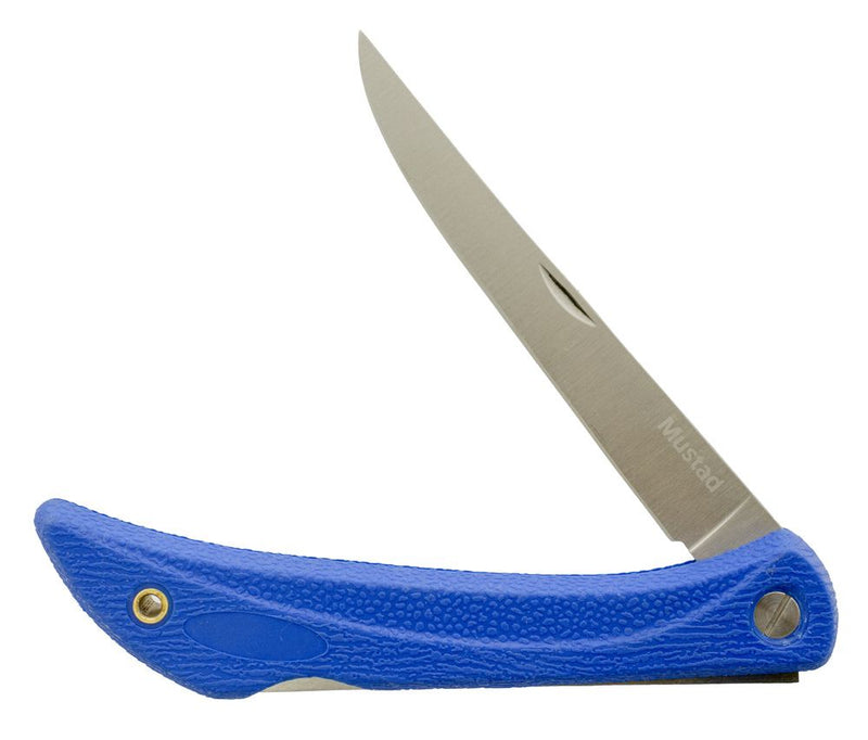 5 Inch Mustad Stainless Steel Folding Fillet Knife - Lock Knife