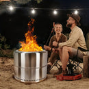 Stainless Steel Smokeless Fire Pit - Enhance Your Outdoor Ambiance