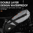 Waterproof 10L Reflective Bike Saddle Bag Gray
