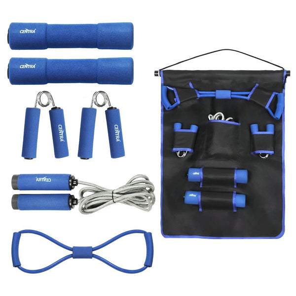 Centra Resistance Bands Set Dumbbell Jumping Rope Hand Grip Strengthener Fitness