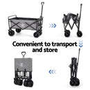 Beach Cart with Cargo Net - Grey