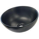Matt Black Round Ceramic Bathroom Basin