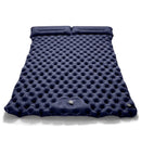 Double Sleeping Pad Inflatable Camping Navy Blue