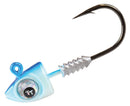 3 Pack of TT Fishing Big EyeZ Pearl/Blue Jigheads with Silver Eyes