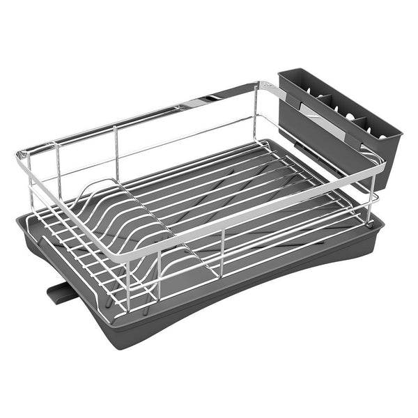 Toque Dish Drying Rack Plate Drainer Cup Holder Cutlery Tray Kitchen Organizer