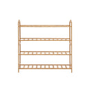 Levede Bamboo Shoe Rack Storage Wooden Organizer Shelf Stand 4 Tiers Layers 80cm