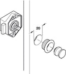 Mini Push button Knob - Matte Nickel