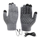 USB Heated Touchscreen Winter Cycling Gloves