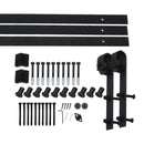 3.66m Antique Classic Style Double Sliding Barn Door Hardware Track Roller Kit