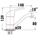 Lunar Basin Mixer Tap 150mm