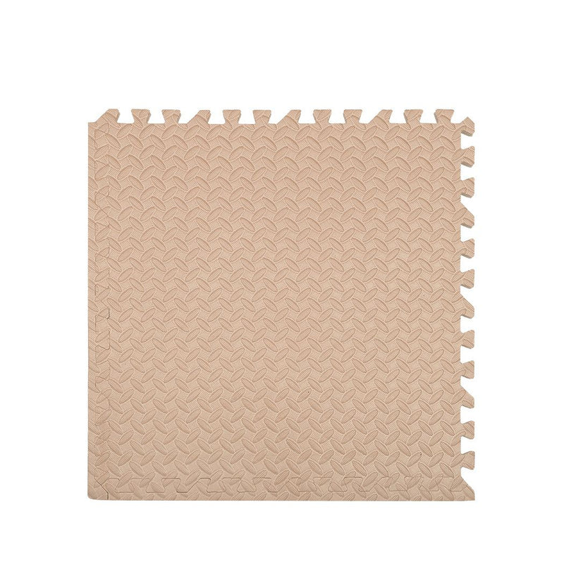 Bopeep EVA Foam Kids Play Mat Floor Kid Crawling Interlocking Home Beige 60x60