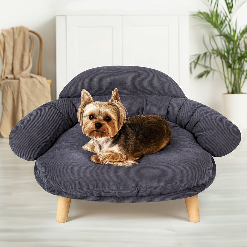 Pawz Elevated Pet Dog Cat Bed Sofa Couch Kitten Lounge Raised Sofa Bed 70cm