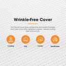 San Hima Caravan Mattress Topper Double Size Mat RV Bed 180cm x 135cm