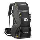 50L Waterproof Travel Backpack Rucksack Black