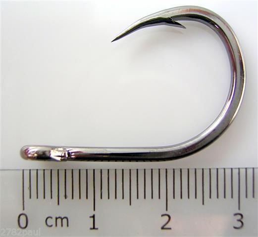 1 Packet of Mustad 10827NPBLN Hoodlum Live Bait 4x Strong Fishing Hooks